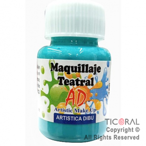 MAQUILLAJE TEATRAL AD 137 VERDE AGUA 40ML X 6 UNIDADES